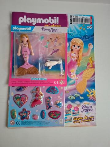 Playmobil Fantasy magazine n2 Frans + figuurtje zeemeermin beschikbaar voor biedingen
