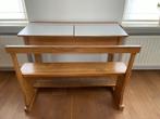 Vintage schoolbank, Huis en Inrichting, Bureaus, Ophalen, Gebruikt, Bureau