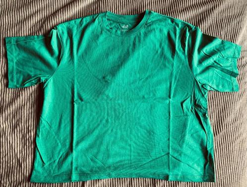 Groene basic t-shirt meisjes H&M maat 158/164, Kinderen en Baby's, Kinderkleding | Maat 158, Zo goed als nieuw, Meisje, Shirt of Longsleeve