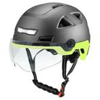 Vito E-Light helm met vizier mat zwart geel XXL, Vélos & Vélomoteurs, Vito, XXL, Enlèvement ou Envoi, Homme ou Femme
