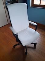 Chaise de bureau à roulettes Ikéa Millberget, Ophalen, Gebruikt, Wit, Bureaustoel