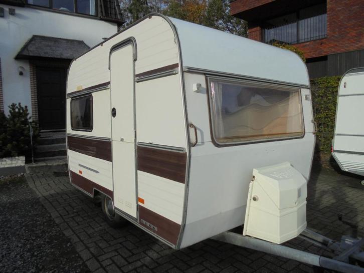 Oldtimer Hobby 320, 5/1976, 3 slp,luifel,voortent,MTM=750kg, Caravans en Kamperen, Caravans, Particulier, tot en met 3, 500 - 750 kg