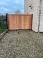 te koop pr afzelia poort en poortje MET  KORTING, Tuin en Terras, Tuinpoorten, Ophalen, Nieuw, 150 tot 200 cm, Hout
