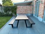Picknicktafel zwart, Tuin en Terras, Ophalen, Zo goed als nieuw, Aluminium