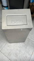 Santral RVS vuilbak 50 liter, Ophalen, Zo goed als nieuw