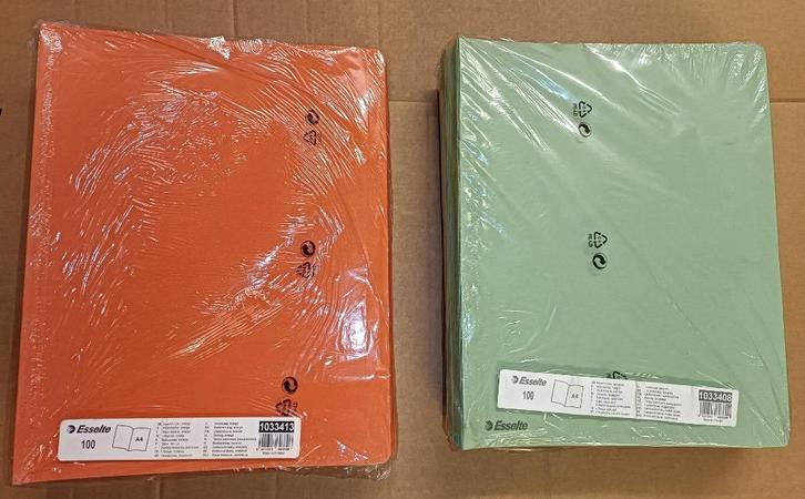 Diverse kleuren ESSELTE inlegmappen NIEUW (2 foto’s), Diversen, Schoolbenodigdheden, Nieuw, Ophalen