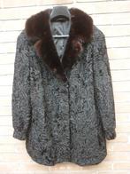 Echte Astrakan Bontjas J.Godts, Kleding | Dames, Maat 38/40 (M), J.Godts, Zwart, Ophalen of Verzenden