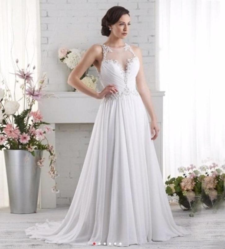 sale trouwjurk Grote maat trouwjurk maat 48 50 52 54, Kleding | Dames, Trouwkleding en Trouwaccessoires, Nieuw, Trouwjurk, Wit