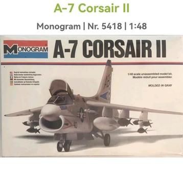À-7 Corsair II vintage monogram 1/48 uitgave 1979  beschikbaar voor biedingen