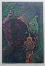 ANDRE GOEZU / SPHINGE / KLEURETS-AQUATINT / 56x38cm / SIG, Antiek en Kunst, Kunst | Litho's en Zeefdrukken, Ophalen of Verzenden