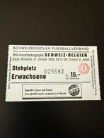 Ticket zwitserland vs belgie 1989, Verzenden