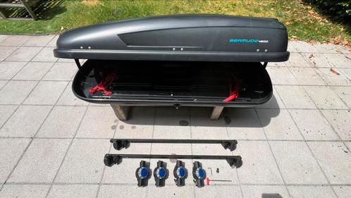 Dakkoffer Dual side Norauto Bermude zwart 4500 421L, Auto diversen, Dakkoffers, Gebruikt, Ophalen