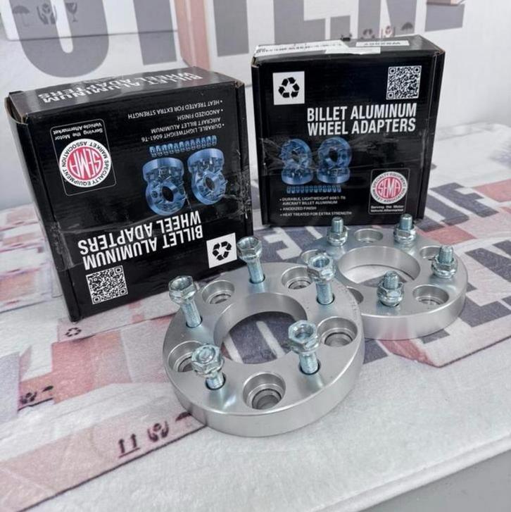 2X Adapter Spacer 5x120 to 5x114.3 25mm M12x1.5 74.1 bmw set, Auto diversen, Tuning en Styling, Ophalen of Verzenden