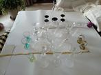 vintage kristal, boho? geslepen motief diverse glazen, Ophalen, Zo goed als nieuw, Overige typen