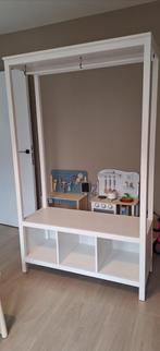 Open kledingkast, wit (HEMNES), Huis en Inrichting, Kasten | Kleerkasten, 100 tot 150 cm, Ophalen of Verzenden, Zo goed als nieuw