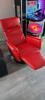 Vintage rode elektrische relaxzetel, Ophalen, Zo goed als nieuw