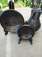 2 Zwarte schalen en kan, Ophalen of Verzenden, Zo goed als nieuw