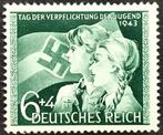 Dt.Reich:."Tag der Verpflichtung der Jugend" 1943 POSTFRIS, Timbres & Monnaies, Timbres | Europe | Allemagne, Autres périodes
