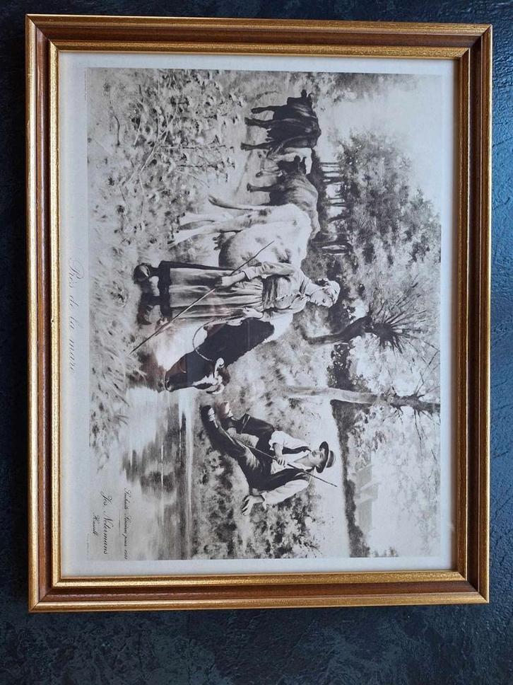 Antieke afdruk Jos Notermans, Antiek en Kunst, Kunst | Schilderijen | Abstract, Ophalen