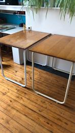 Retro ziekenhuistafeltjes, Maison & Meubles, Tables | Tables à manger, Enlèvement, Utilisé