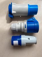 1 adapter en 2 stekkers voor camping, Caravans en Kamperen, Ophalen, Nieuw