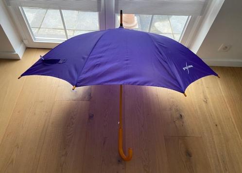 Parapluie bleu Proximus ouverture automatique, Handtassen en Accessoires, Paraplu's, Zo goed als nieuw, Blauw, Ophalen