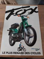 Poster et folder Peugeot Fox, 103..., Vélos & Vélomoteurs, Utilisé, Enlèvement ou Envoi