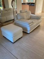 Fauteuil en cuir avec repose-pieds Chateau D'AX, Enlèvement