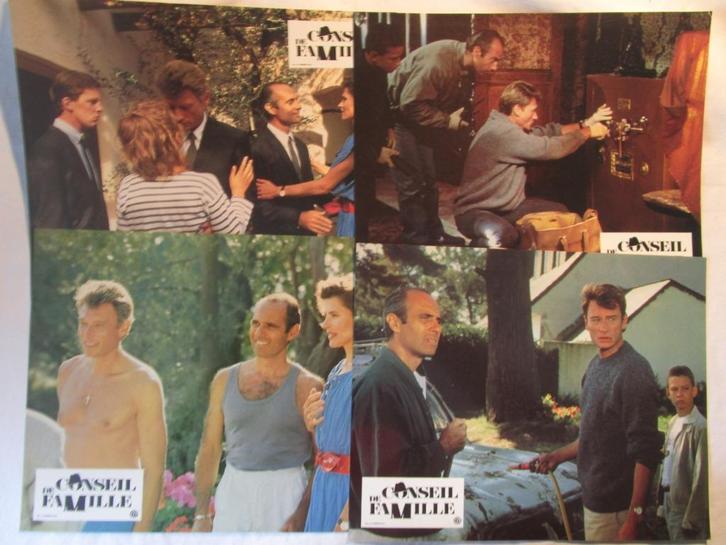 Johnny Hallyday: foto's van de „Family Council”, Verzamelen, Muziek, Artiesten en Beroemdheden, Zo goed als nieuw, Foto of Kaart