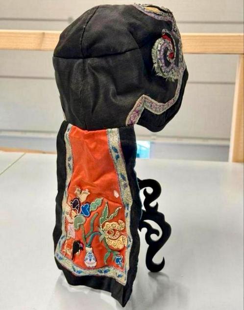 Prachtige antieke Chinese geborduurde kinder hoed-muts 1880, Antiek en Kunst, Kunst | Niet-Westerse kunst, Ophalen of Verzenden