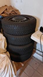 4 Winterbanden op stalen velg 4x100 - 185/65R15, Ophalen, Gebruikt, Winterbanden, Velg(en)