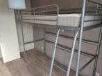 Metalen hoogslaper met matras, Huis en Inrichting, Slaapkamer | Stapelbedden en Hoogslapers, Ophalen, Zo goed als nieuw, Hoogslaper