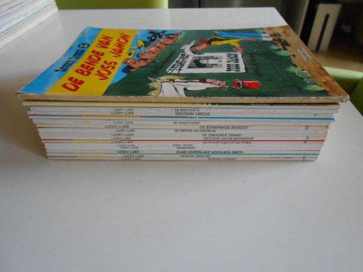 16 strips van Lucky Luke aan 1,50 euro per strip, Boeken, Stripverhalen, Ophalen of Verzenden