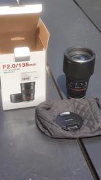 Samyang 135mm f/2.0 (manuele focus), Sony FE, Audio, Tv en Foto, Foto | Lenzen en Objectieven, Ophalen of Verzenden, Zo goed als nieuw