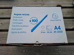 100x nieuwe Exacompta inbindruggen 20 mm A4, Ophalen of Verzenden, Nieuw in verpakking