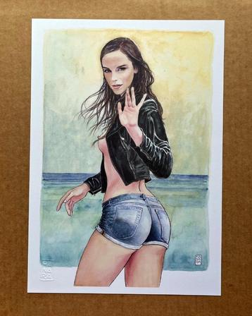Manara - Illustration d'Art - Emma Watson, Envoi