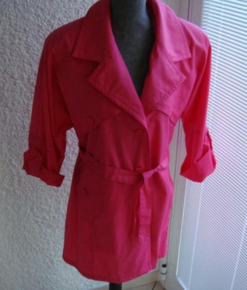 Trench imperméable. Fuschia. Taille 38, Kleding | Dames, Jassen | Zomer, Zo goed als nieuw, Maat 38/40 (M), Overige kleuren, Ophalen of Verzenden