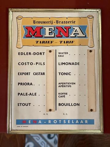 Mena prijslijst beschikbaar voor biedingen