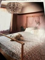 Bed in goede staat, Huis en Inrichting, Slaapkamer | Bedden, 160 cm, Hout, Ophalen, Tweepersoons