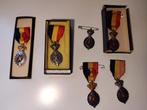 6 anciennes médailles belges, savoir-faire, travail, décorat, Enlèvement ou Envoi
