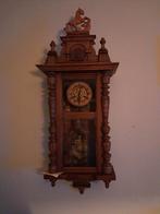 horloge à cheval ancienne fonctionnelle avec verre au plomb, Enlèvement ou Envoi