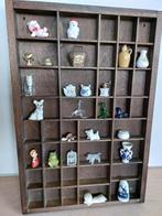 Houten letterbak + figuurtjes, Verzamelen, Ophalen, Gebruikt