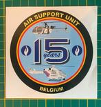 Sticker Air Support Unit Belgium Belgian Police 15 Years, Verzamelen, Overige typen, Rijkswacht, Ophalen of Verzenden