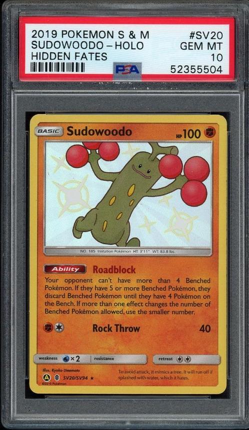 Sudowood Holo PSA 10 - SV20/SV94 - Dates cachées 2019, Hobby & Loisirs créatifs, Jeux de cartes à collectionner | Pokémon, Comme neuf