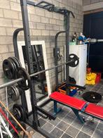 squat rek, Sport en Fitness, Fitnessapparatuur, Ophalen, Gebruikt, Metaal, Krachtstation