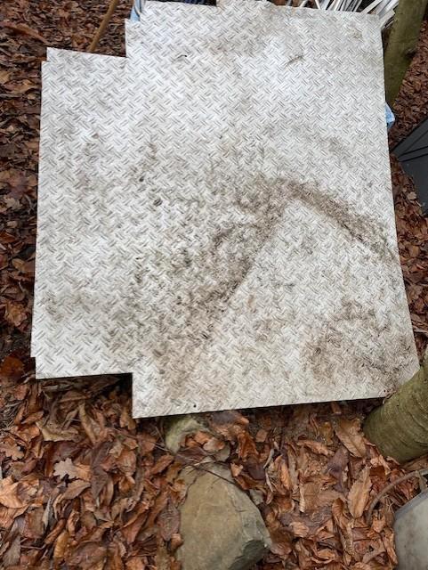 Aluminium traanplaat (restant), Doe-het-zelf en Bouw, Metalen, Gebruikt, Aluminium, Ophalen