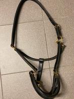 Halster zwart leder pony, Dieren en Toebehoren, Ophalen, Zo goed als nieuw