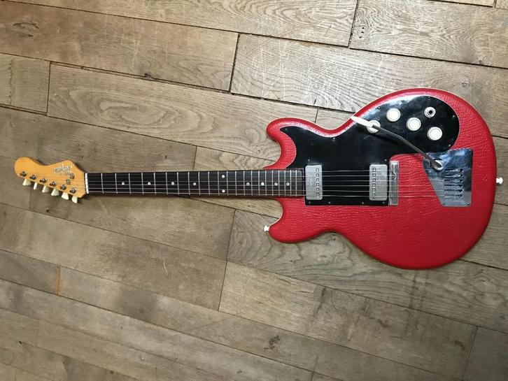 Hofner Colorama II model 164V vinyl red 1962-63 gitaar, Muziek en Instrumenten, Snaarinstrumenten | Gitaren | Elektrisch, Gebruikt