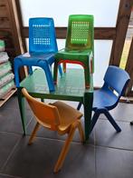 Stoelen en tafel, Ophalen