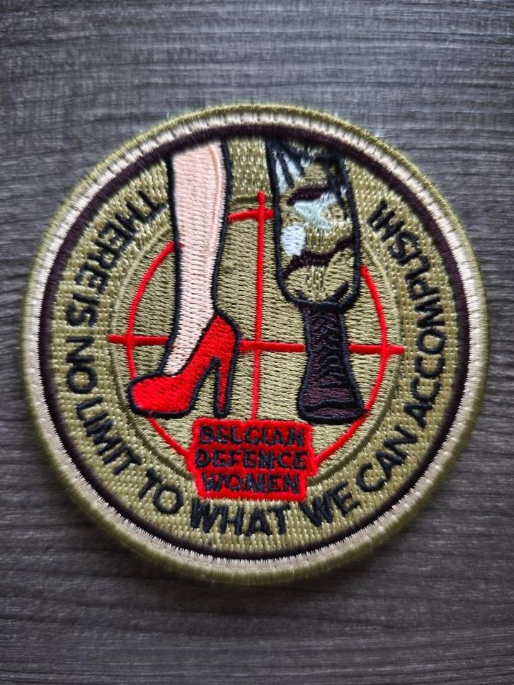 Belgian Defence patch voor dames, Verzamelen, Militaria | Algemeen, Ophalen of Verzenden